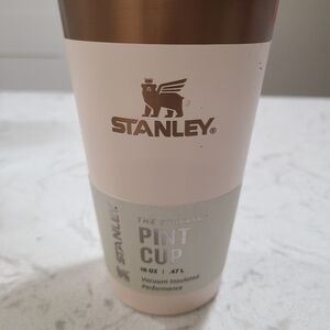 Stanley Cream and Brown Pint Cup